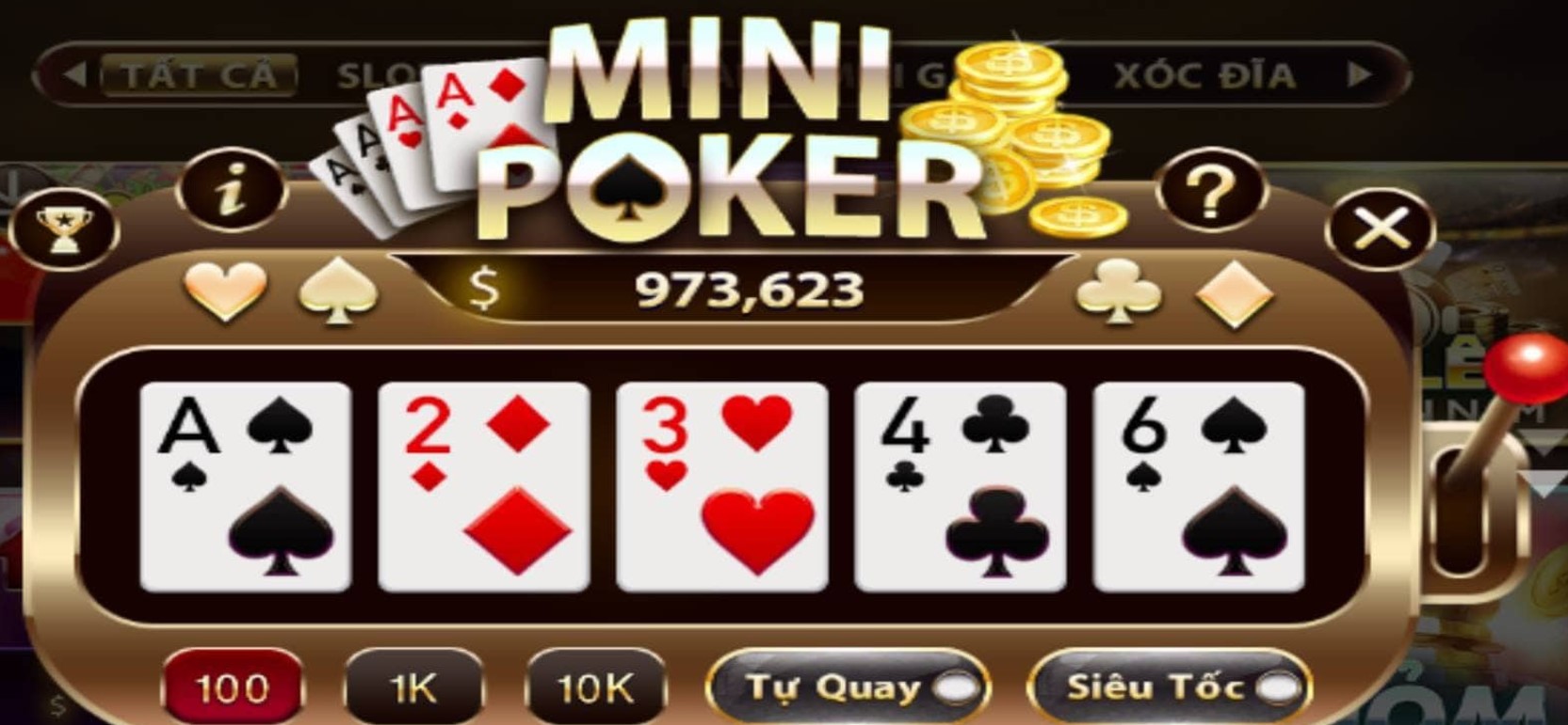 Kinh nghiệm giúp người chơi làm chủ quá trình đặt cược Mini Poker